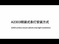 Permukaan dipasang Aluminium Profil Lemari LED Lampu linier A2303