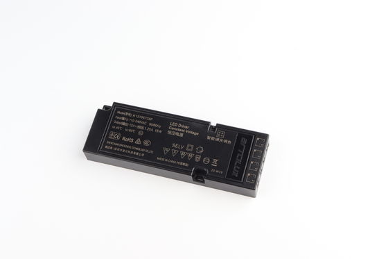 ETSC 15W-12V Ultra-Thin Constant Voltage LED Driver untuk Timing & CCT tuning