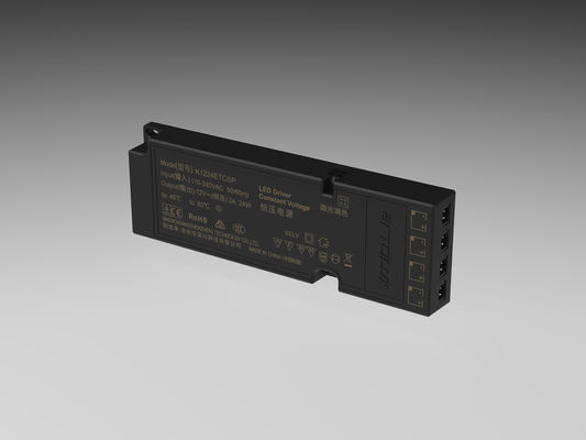 ETSC 24W-12V Ultra-Thin Constant Voltage LED Driver untuk Timing & CCT tuning