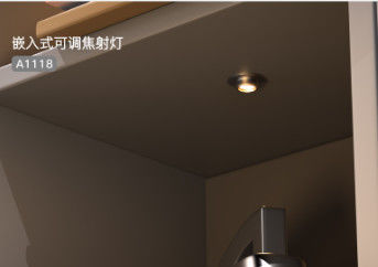 A1118 Lampu sorot LED putar untuk furnitur di bawah kabinet Lampu sorot LED