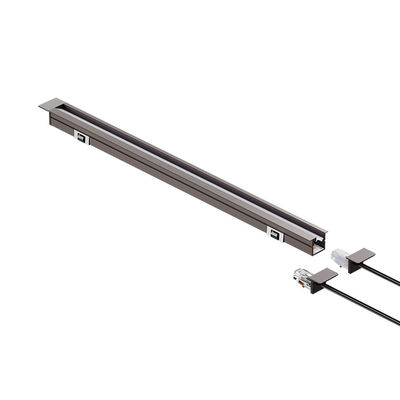 A2Q06 Lampu Strip Tercahaya Diagonal PC Aluminium Alloy SMD2219 Manik-manik 5W/7.5W DC12V/24V untuk Cut-to-Length