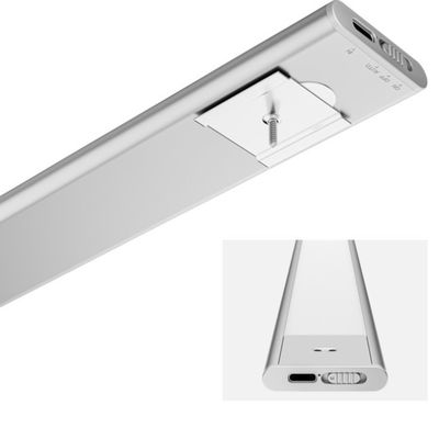 Panjang kabel 1500mm Hidden Cabinet Lighting Unit untuk lemari ke bawah arah bayangan